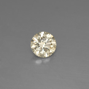 Diamant jaune naturelle coupe roude, 0,16 ct, VS