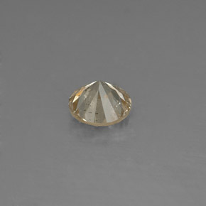 Diamant Champagne naturelle Coupe roude, 0.18 ct, VS