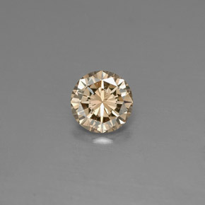 Diamant jaune naturelle coupe roude, 0,18 ct, VS