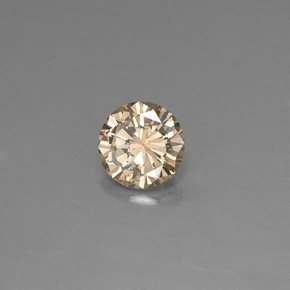 Diamant jaune naturelle coupe roude, 0,18 ct, VS