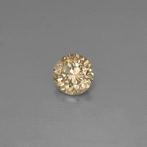 Diamant jaune naturelle coupe roude, 0,15 ct, VS