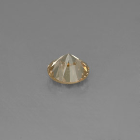 Diamant jaune naturelle coupe roude, 0,15 ct, VS