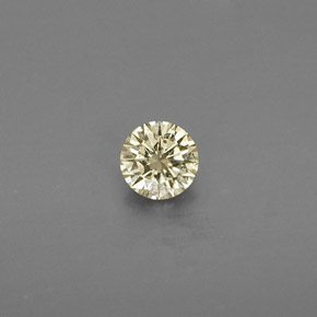 Diamant jaune naturelle coupe roude, 0,13 ct, VS
