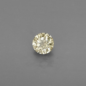 Diamant jaune naturelle coupe roude, 0,13 ct, VS