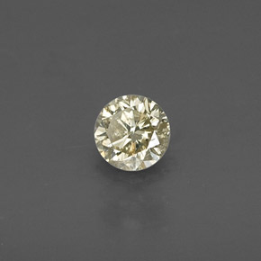 Diamant jaune naturelle coupe roude, 0,20 ct, VS