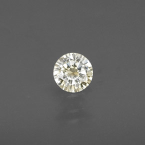 Diamant jaune naturelle coupe roude, 0,15 ct, VS