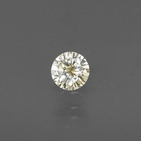 Diamant jaune naturelle coupe roude, 0,15 ct, VS