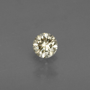 Diamant Champagne naturelle Coupe roude, 0.18 ct, VS