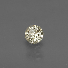 Diamant Champagne naturelle Coupe roude, 0.18 ct, VS