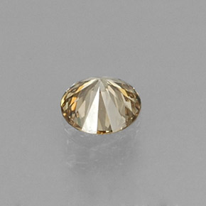 Diamant jaune naturelle coupe roude, 0,14 ct, VS