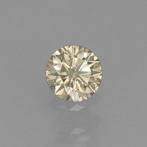 Diamant jaune naturelle coupe roude, 0,14 ct, VS