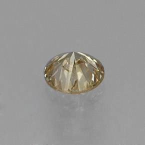 Diamant Champagne naturelle Coupe roude, 0.20 ct, VS