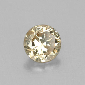 Diamant jaune naturelle coupe roude, 0,17 ct, VS