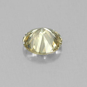 Diamant Champagne naturelle Coupe roude, 0.13 ct, VS