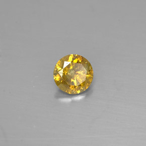 Diamant jaune naturelle coupe roude, 0,28 ct, VS-SI