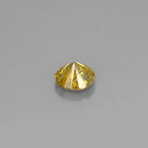 Diamant jaune naturelle coupe roude, 0,28 ct, VS-SI