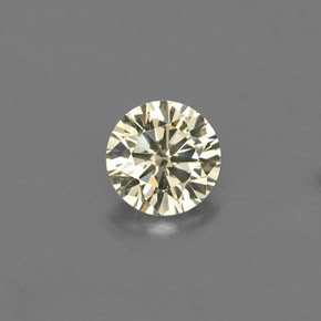 Diamant jaune naturelle coupe roude, 0,17 ct, VVS-VS