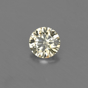 Diamant jaune naturelle coupe roude, 0,17 ct, VVS-VS