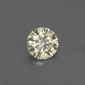 Diamant jaune naturelle coupe roude, 0,17 ct, VS