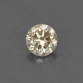 Diamant jaune naturelle coupe roude, 0,20 ct, VS-SI