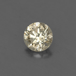 Diamant jaune naturelle coupe roude, 0,20 ct, VS-SI
