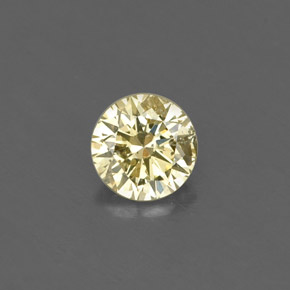 Diamant jaune naturelle coupe roude, 0,16 ct, VS-SI