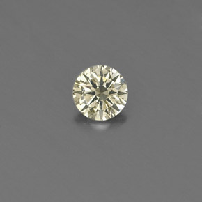Diamant jaune naturelle coupe roude, 0,15 ct, VS