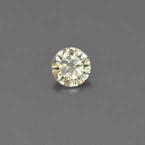 Diamant jaune naturelle coupe roude, 0,15 ct, VS