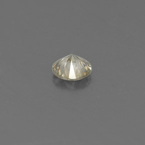 Diamant jaune naturelle coupe roude, 0,15 ct, VS