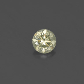 Diamant jaune naturelle coupe roude, 0,20 ct, VS