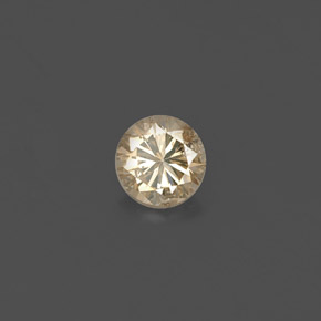Diamant jaune naturelle coupe roude, 0,18 ct, VS