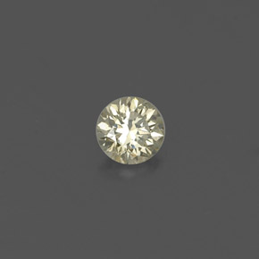 Diamant jaune naturelle coupe roude, 0,14 ct, VS