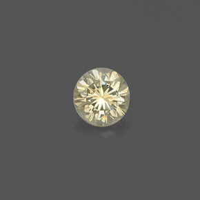 Diamant jaune naturelle coupe roude, 0,19 ct, VS