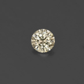 Diamant jaune naturelle coupe roude, 0,16 ct, VS