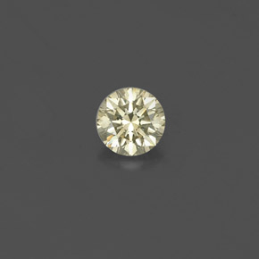 Diamant jaune naturelle coupe roude, 0,15 ct, VS