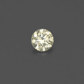 Diamant jaune naturelle coupe roude, 0,15 ct, VS