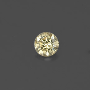 Diamant jaune naturelle coupe roude, 0,15 ct, VS