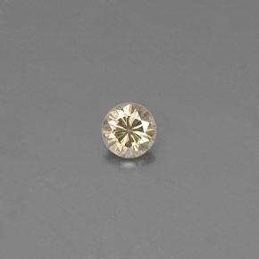 Diamant jaune naturelle coupe roude, 0,10 ct, VS-SI
