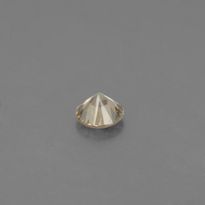 Diamant jaune naturelle coupe roude, 0,10 ct, VS-SI
