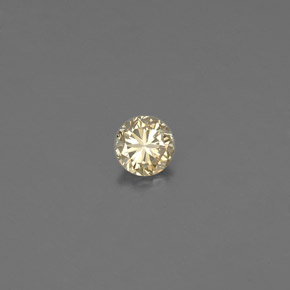 Diamant jaune naturelle coupe roude, 0,09 ct, VS