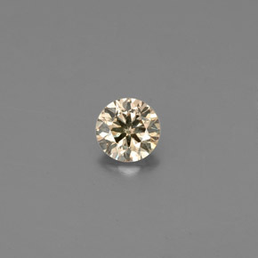 Diamant marron naturelle coupe roude, 0,15 ct, VS