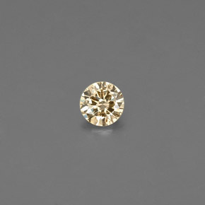 Diamant Champagne naturelle Coupe roude, 0.07 ct, VS