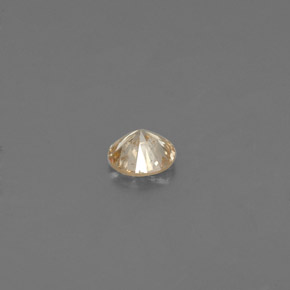 Diamant Champagne naturelle Coupe roude, 0.07 ct, VS