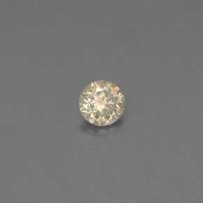Diamant jaune naturelle coupe roude, 0,10 ct, VS