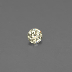 Diamant jaune naturelle coupe roude, 0,09 ct, VS