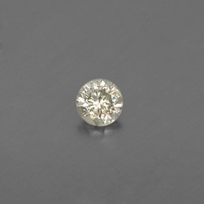 Diamant jaune naturelle coupe roude, 0,08 ct, VS