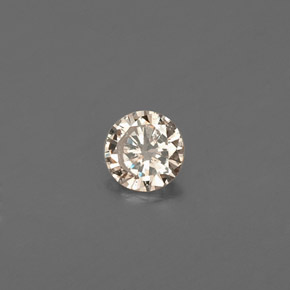 Diamant jaune naturelle coupe roude, 0,12 ct, VS