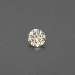 Diamant jaune naturelle coupe roude, 0,08 ct, VS