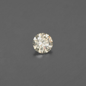Diamant jaune naturelle coupe roude, 0,08 ct, VS