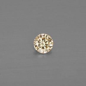 Diamant jaune naturelle coupe roude, 0,12 ct, VS